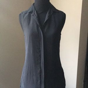 J. Crew Sleeveless Shirt Dress | 100% silk | XXS